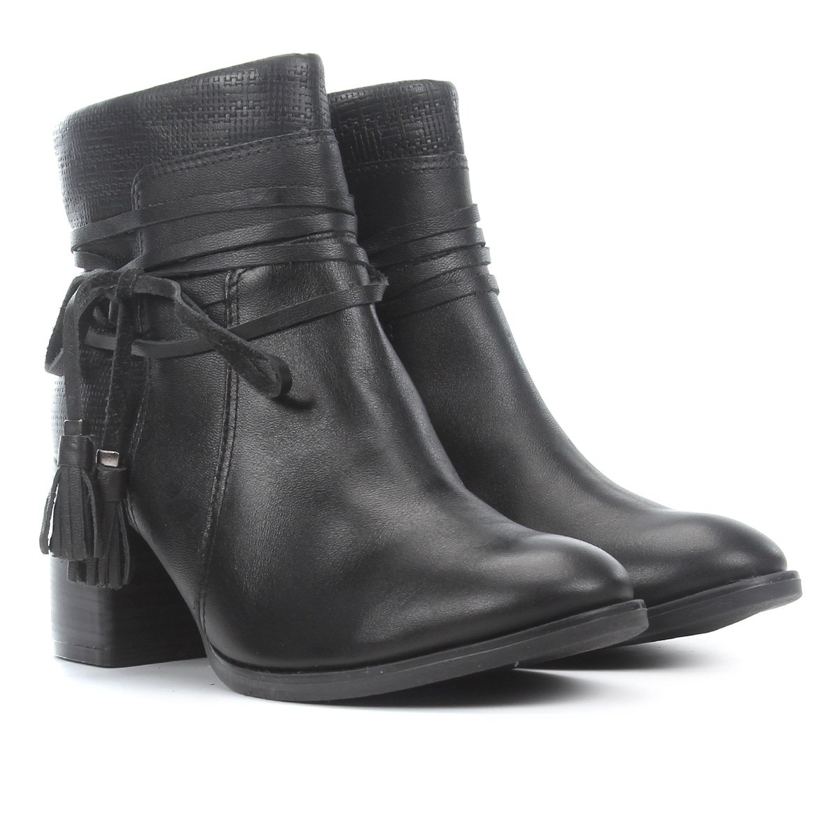 bota preta cano curto ramarim