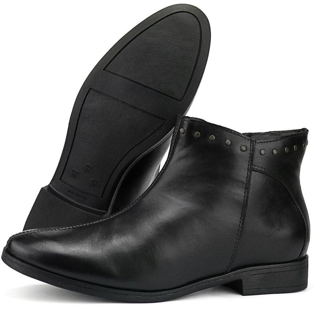 botas cano curto salto baixo