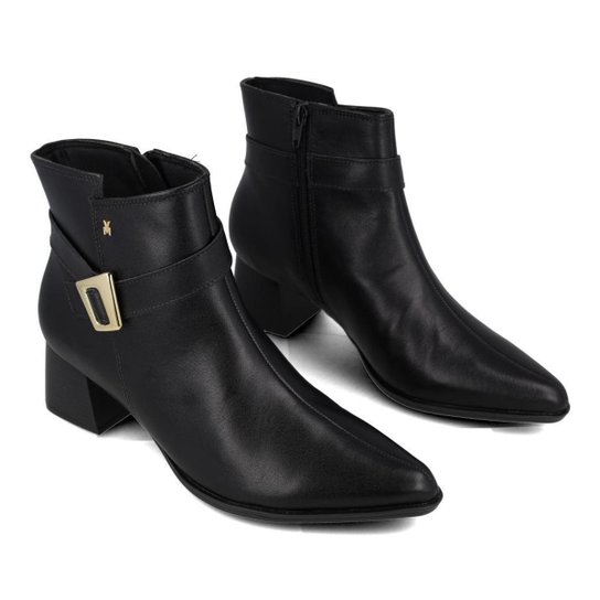 Bota Cano Curto Via Marte Fivela Feminina