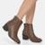Bota Cano Curto Via Marte Leather Feminina - Marrom