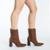 Bota Cano Curto Via Marte Logo Feminina - Marrom