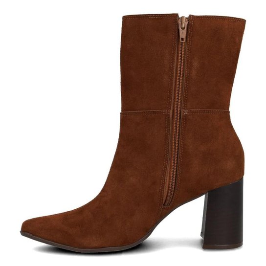 Bota Cano Curto Via Marte Logo Feminina
