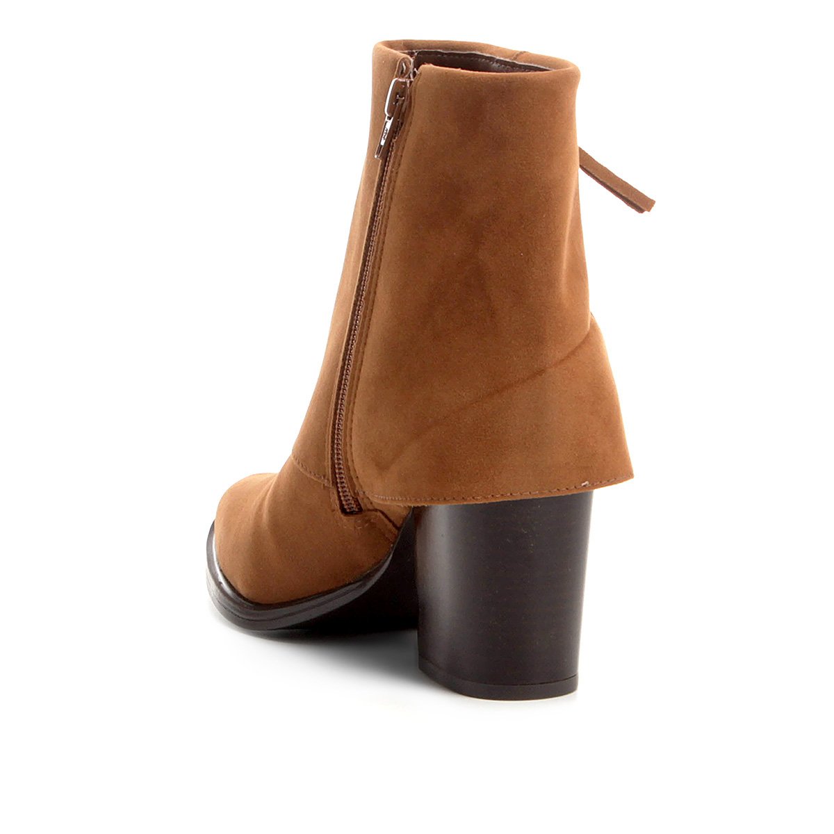 bota cano curto via uno camurça country feminina