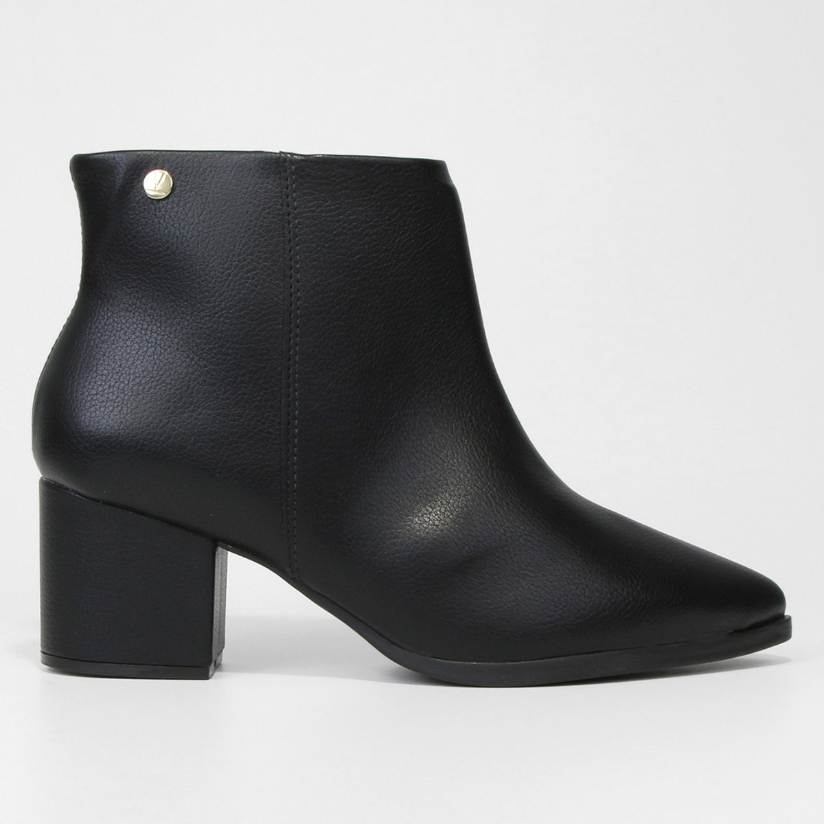 Bota Cano Curto Vizzano Feminina - Preto Menor preço em Bota Cano Curto Vizzano Feminina - Preto