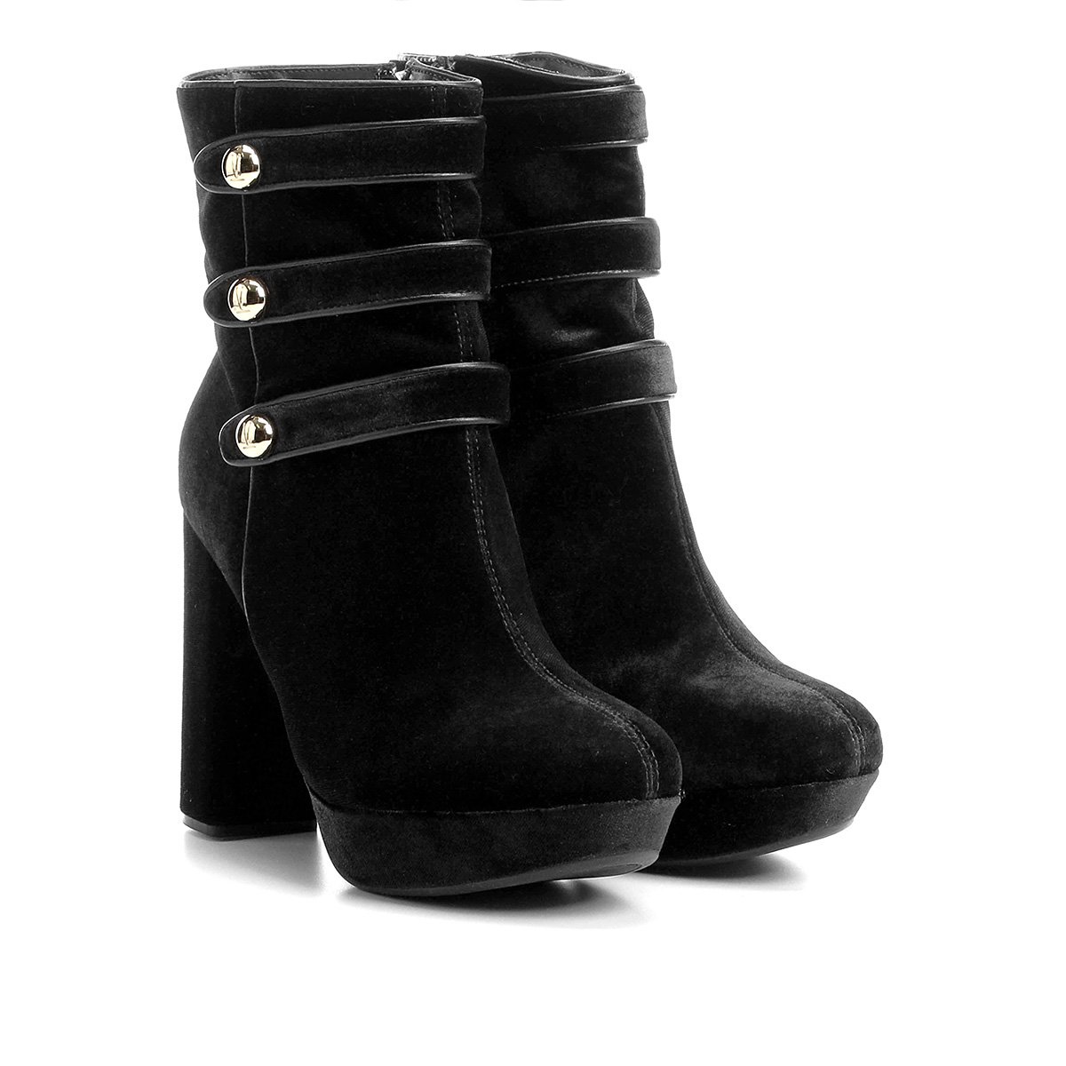 bota cano curto meia pata vizzano