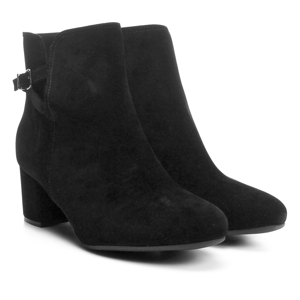 bota nobuck feminina salto
