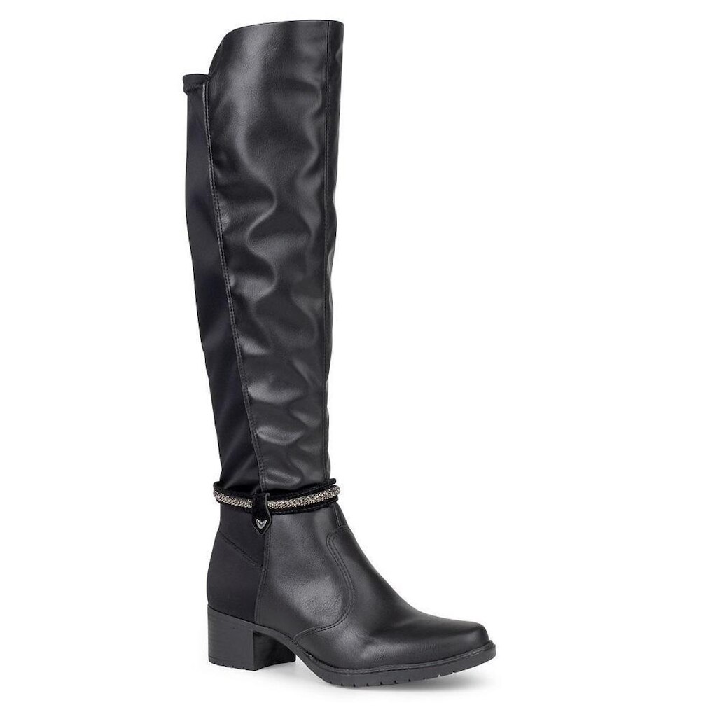 Bota Cano Longo Mississipi J0333 Feminina - Preta