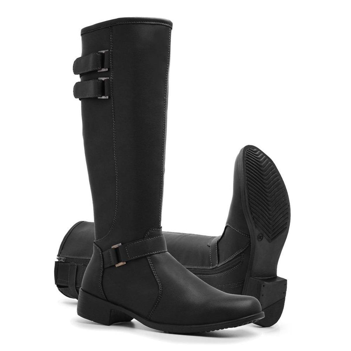 Bota Cano Longo Montaria Feminina 11051 GuGi Cano Abaixo Do Joelho Para O Frio - Preto Menor preço em Bota Cano Longo Montaria Feminina 11051 GuGi Cano Abaixo Do Joelho Para O Frio - Preto