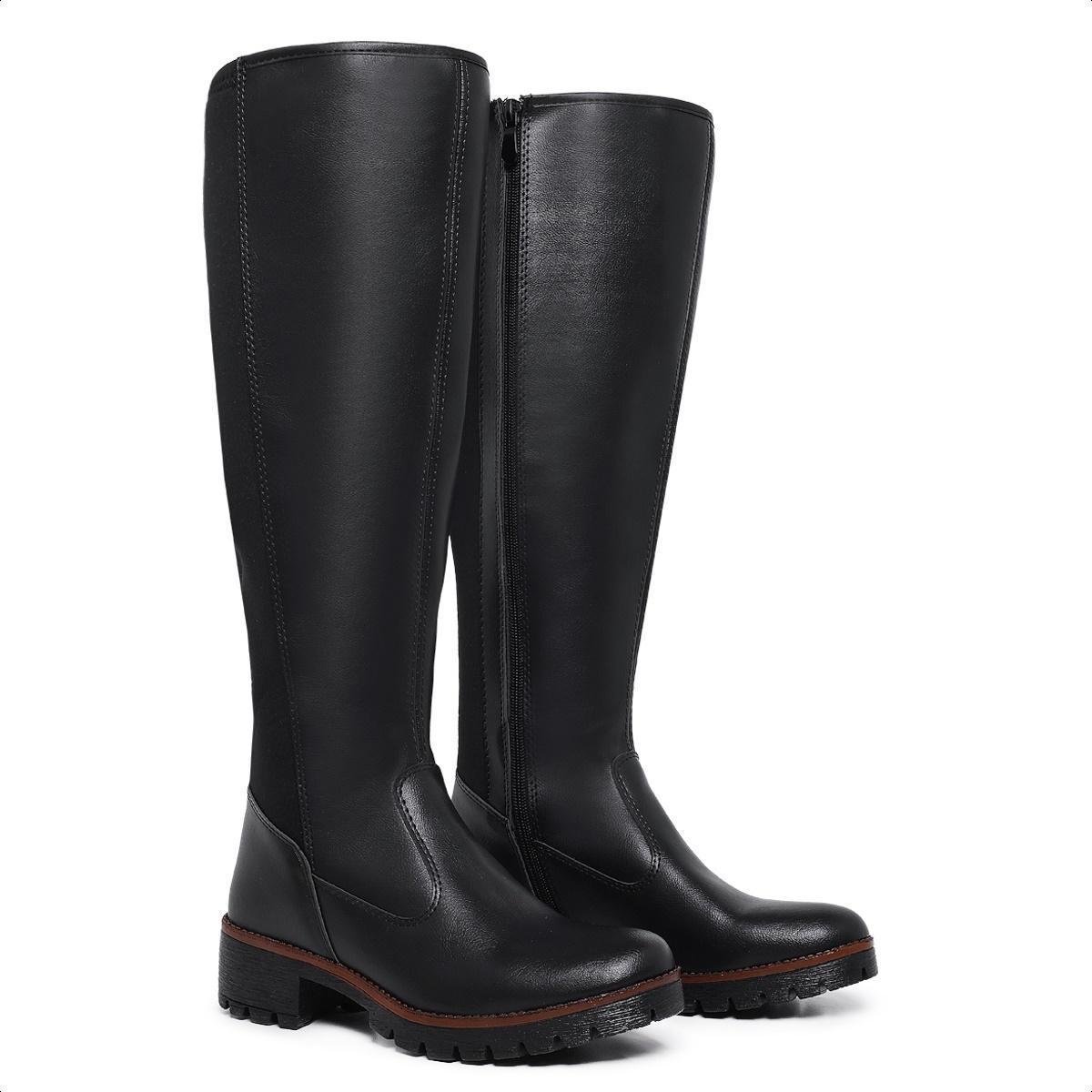 Bota Cano Longo Montaria Feminina 11760 Preta Menor preço em Bota Cano Longo Montaria Feminina 11760 Preta