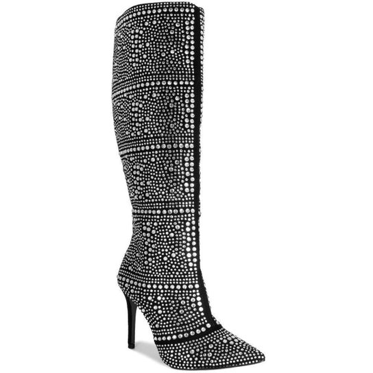 Bota Cano Longo Salto Fino Brilho Sapato Show 1601834