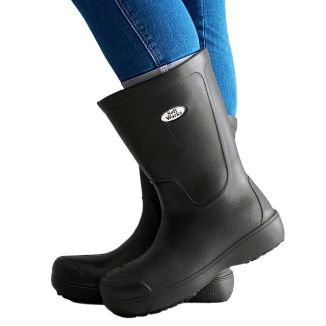 Bota Cano Longo SoftWorks Antiderrapante Super Grip Para Limpeza EVA BB86