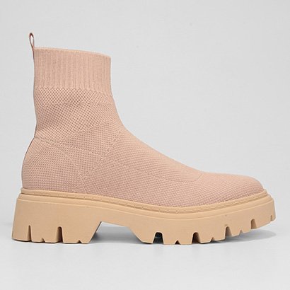 Bota Cano Médio Anacapri Tratorado Feminina - Feminino