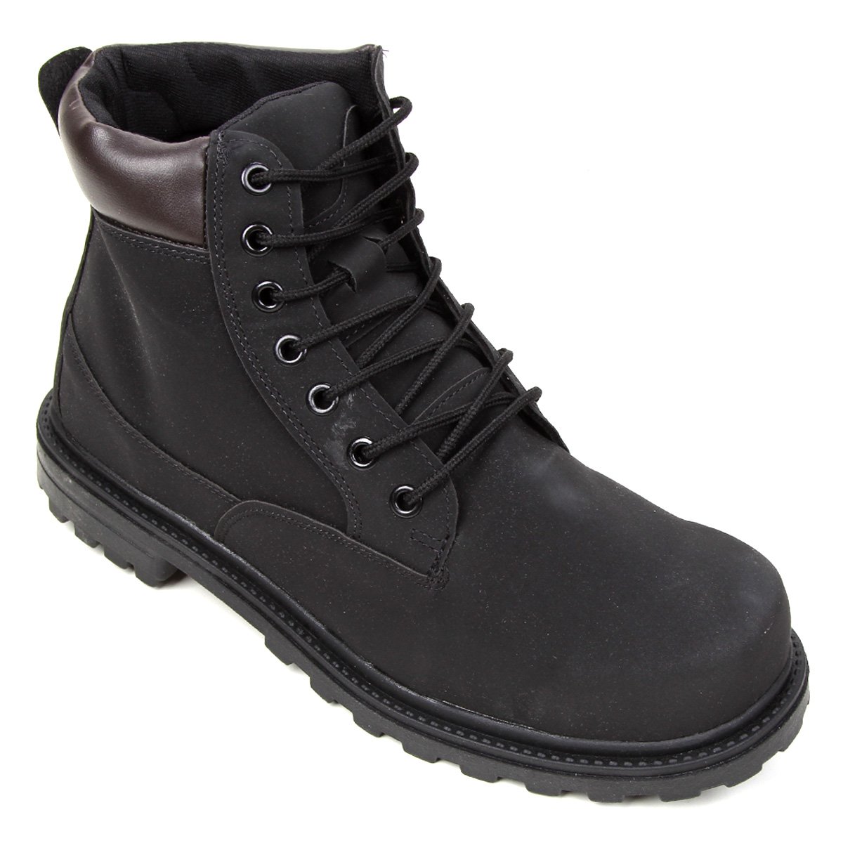 Bota Cano Médio Saxxon Adventure Masculina - Preto Menor preço em Bota Cano Médio Saxxon Adventure Masculina - Preto