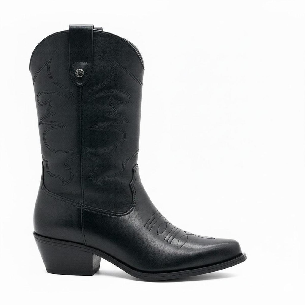 Bota Cano Médio Texana Cowntry Bottero Couro 347706 Preta