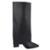 Bota Capa Cano Alto Com Bico Fino Preto - Preto