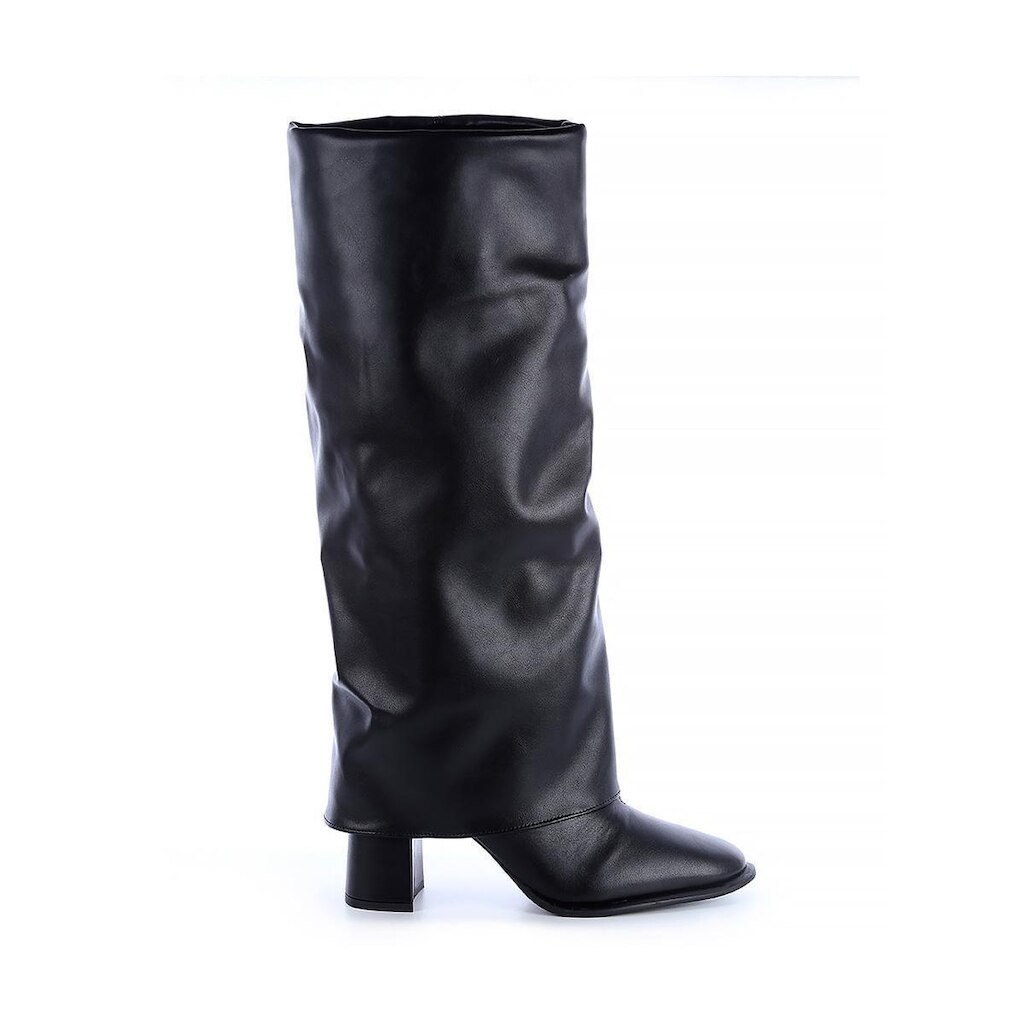 Bota Capa Salto Bloco Riley Preto