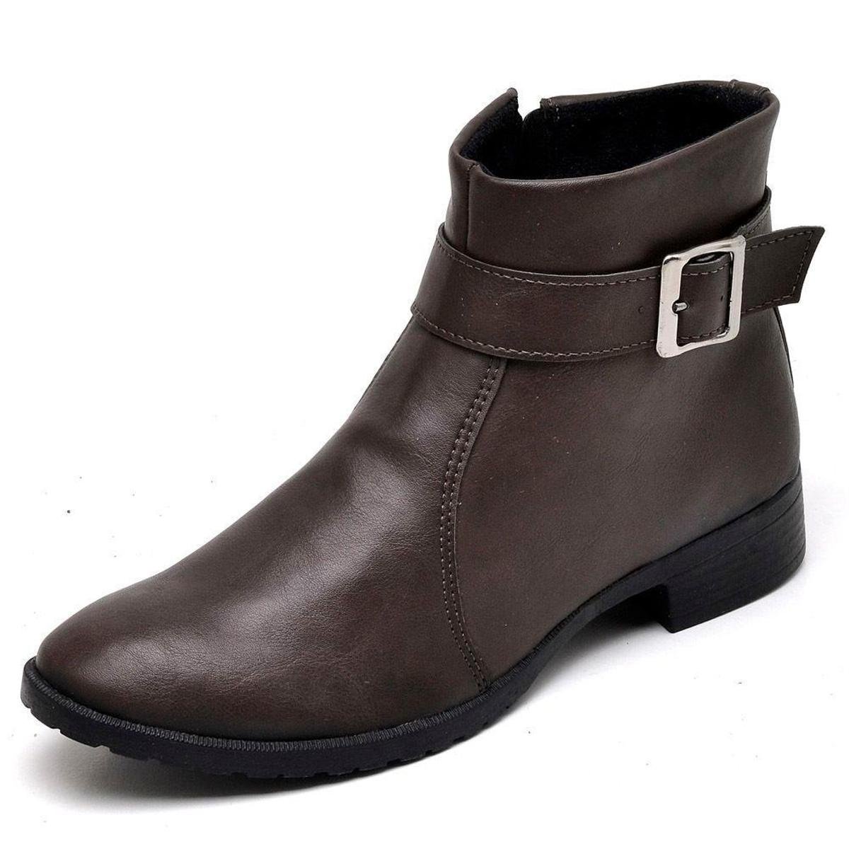 Bota Casual Cano Curto Bellatrix Café - Branco+Café é boa?