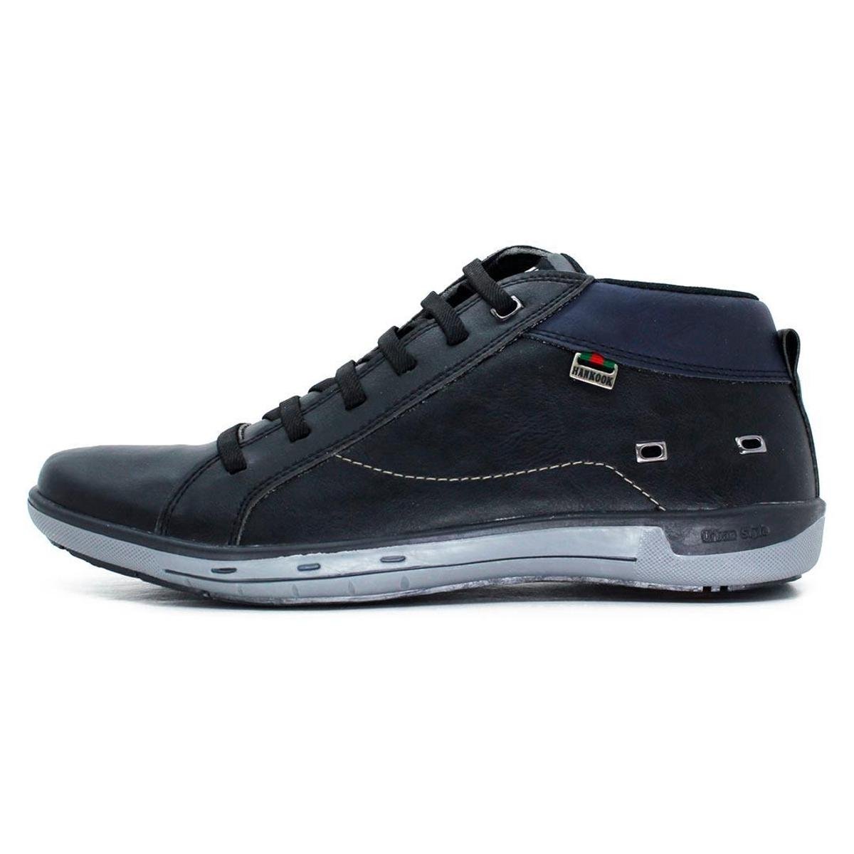 Bota Casual Hankook Masculina - Preto Menor preço em Bota Casual Hankook Masculina - Preto