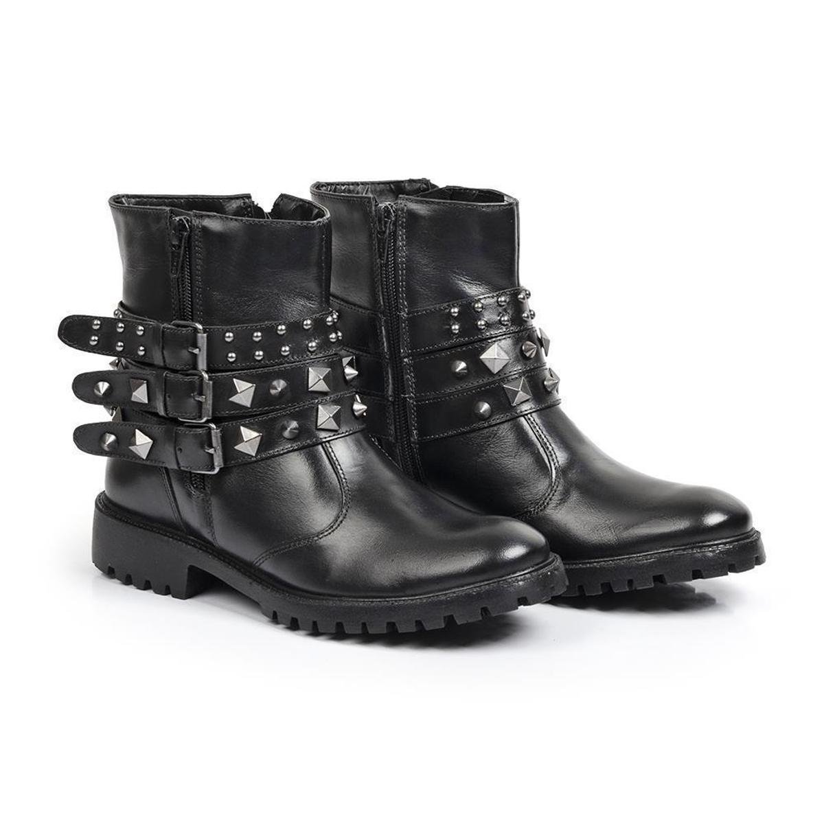 Bota Casual Kader Woman Feminina Zíper Tiras Fivelas Moderna Menor preço em Bota Casual Kader Woman Feminina Zíper Tiras Fivelas Moderna