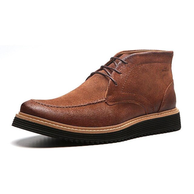 Bota Casual Masculino Ros Sued Ferrugem Samello
