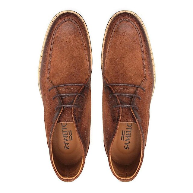 Bota Casual Masculino Ros Sued Ferrugem Samello