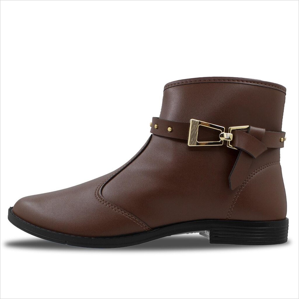 Bota Casual Moleca Feminina Detalhe Tachas Feminino