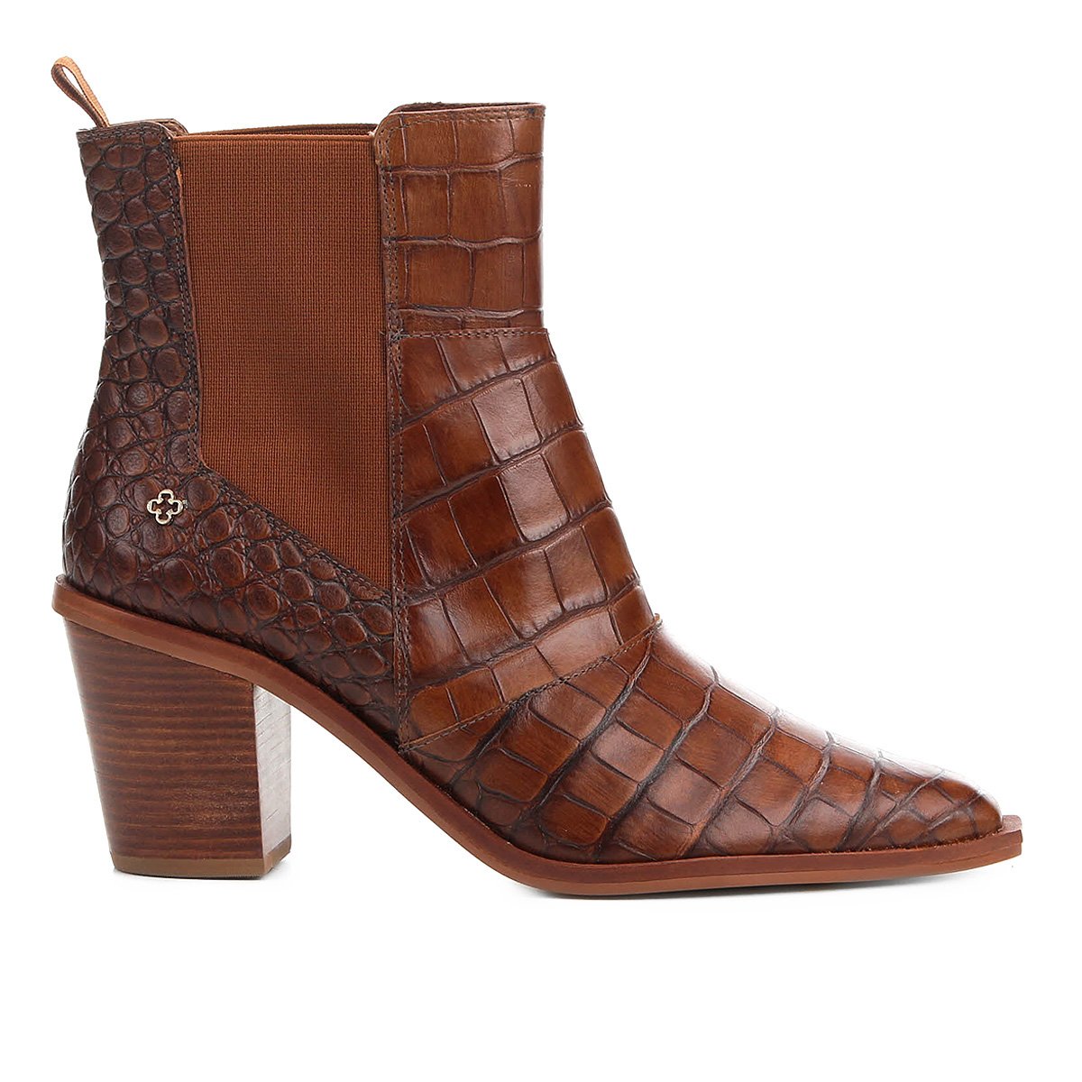 bota couro de crocodilo