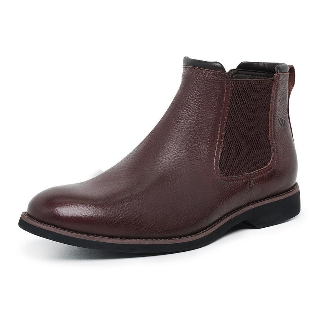 Bota Chelsea Masculina Casual Couro Conforto Macia Estilo