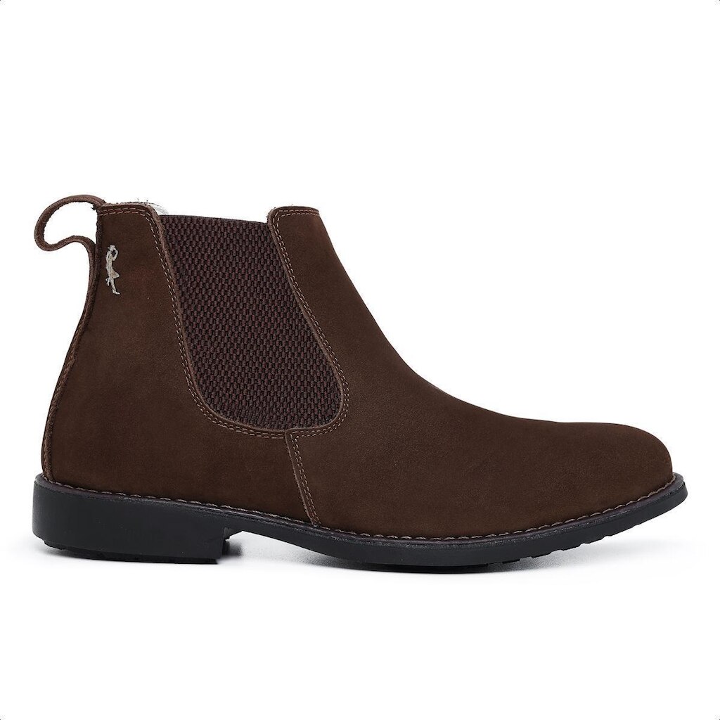 Bota Chelsea Masculina Casual Em Couro Legítimo Palmilha Gel