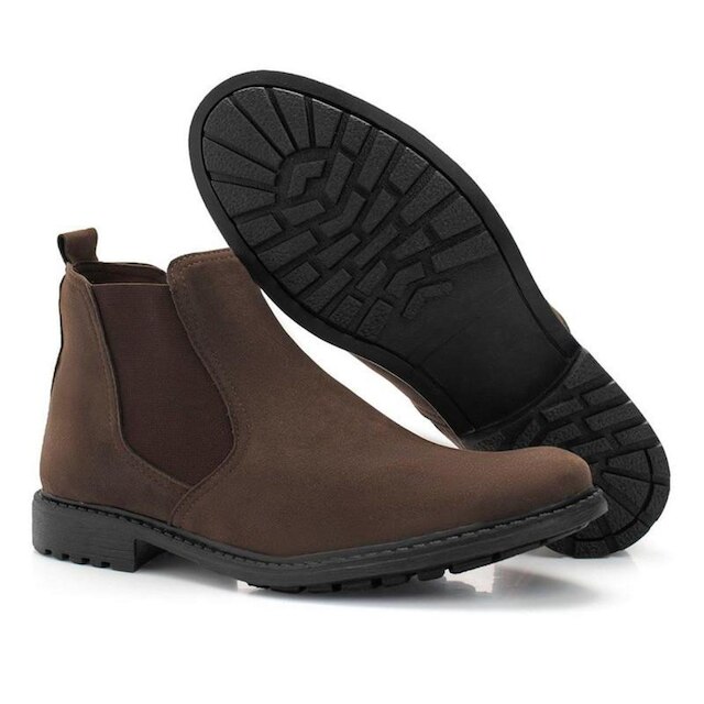 Bota Chelsea Masculina Conforto Resistente Com Carteira