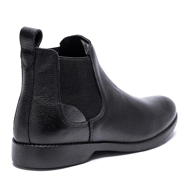 Bota Chelsea Masculina Couro Botina Elástico Lateral Conforto