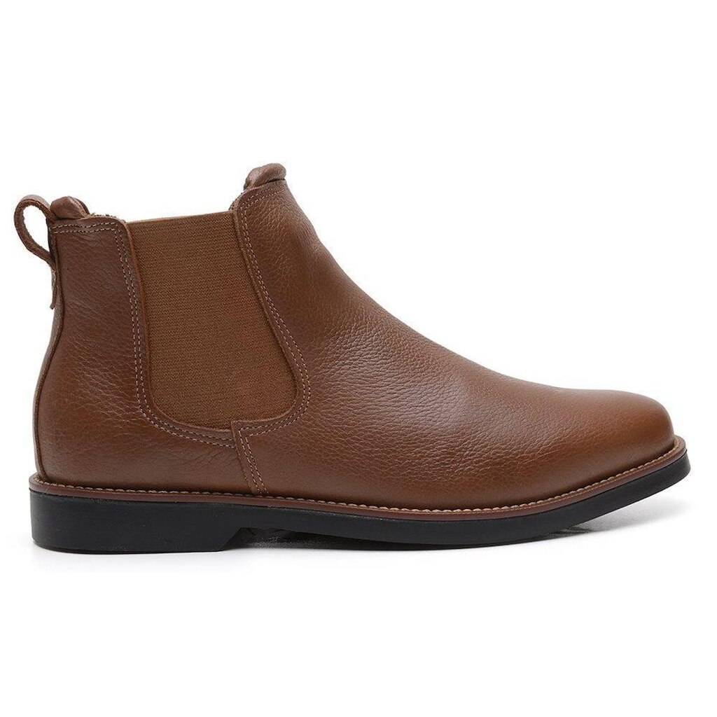 Bota Chelsea Masculina em Couro Floater Confortável