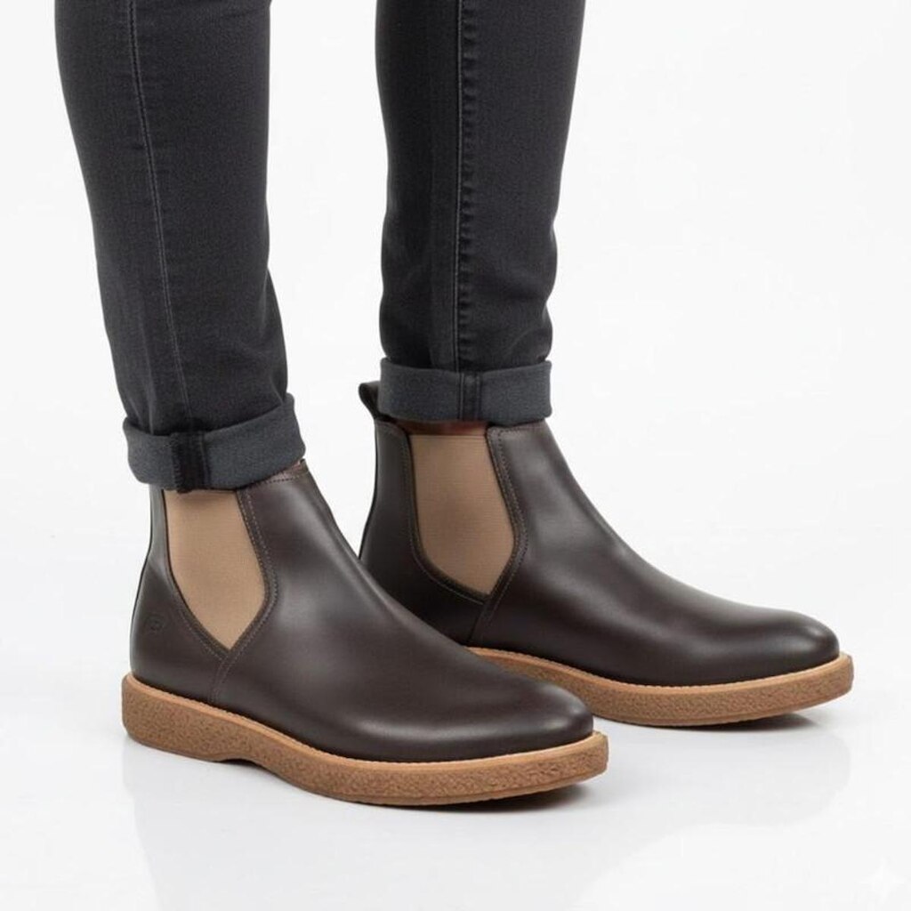 Bota Chelsea Masculina Em Couro Nobre Super Macia e Resistente 2400