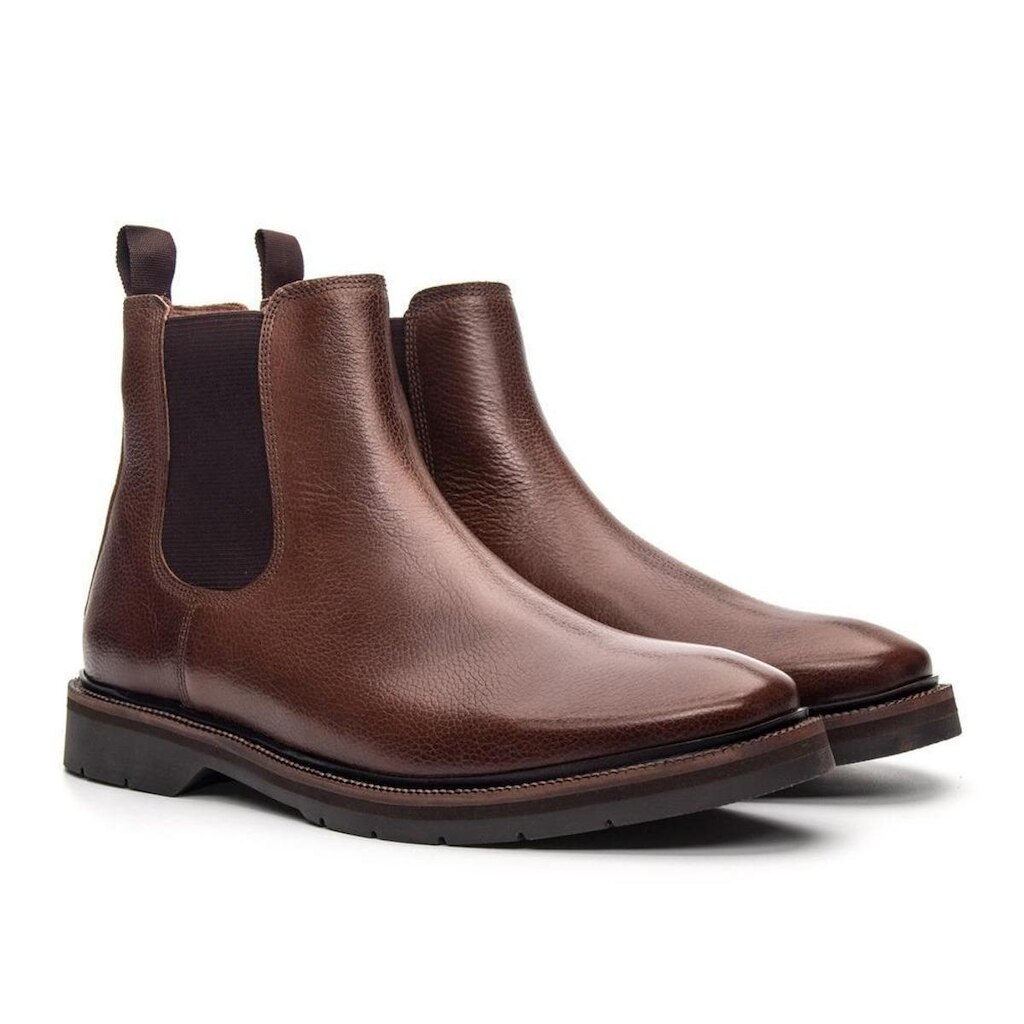 Bota Chelsea Masculina Montoro em Couro Jacometti