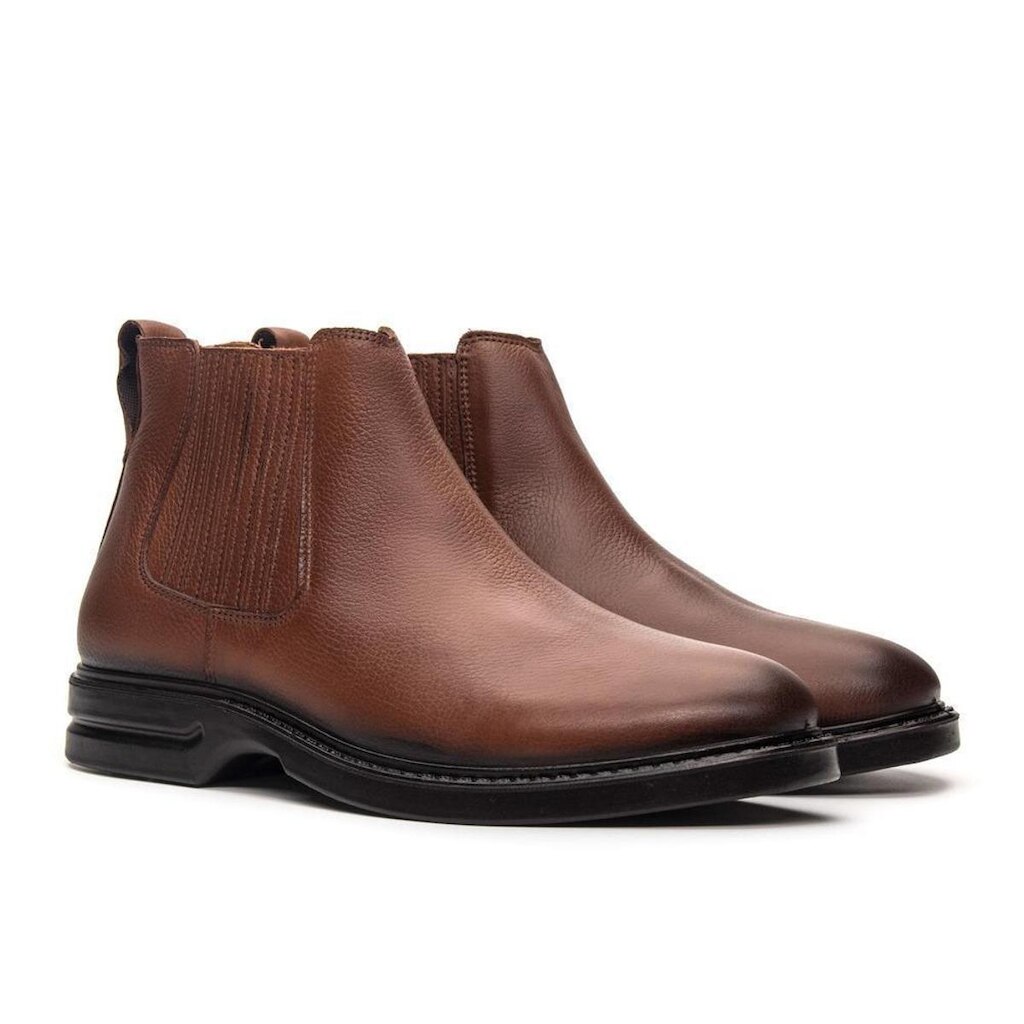 Bota Chelsea Masculina Siena em Couro Jacometti