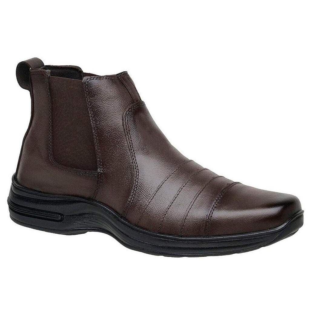 Bota Chelsea Masculina Social Em Couro San Lorenzo 7010