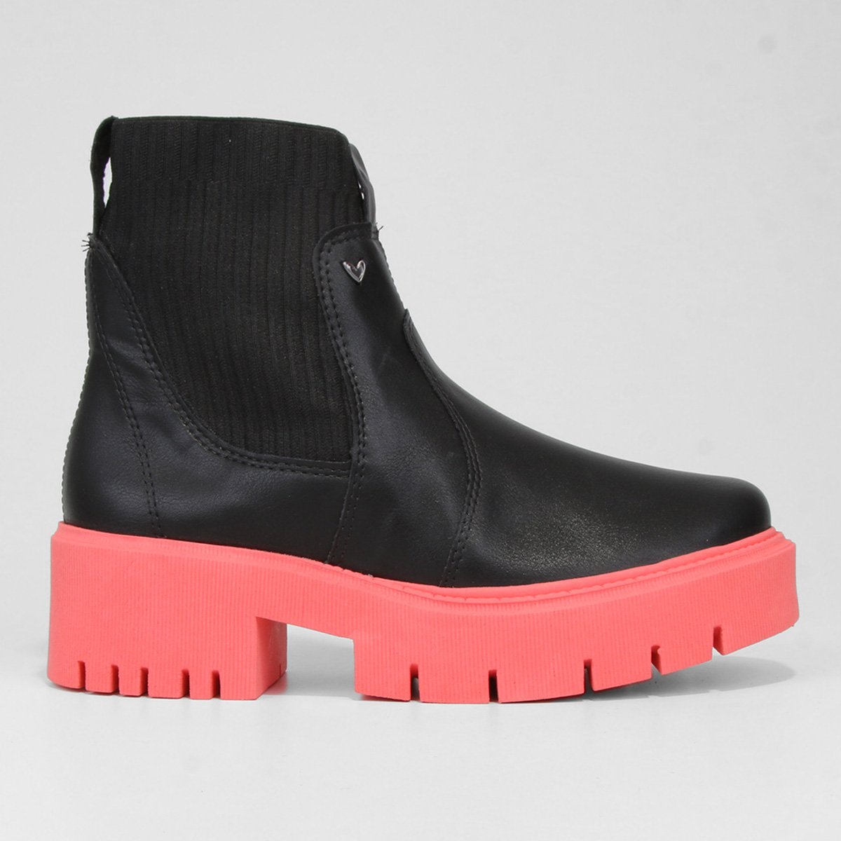 Bota Chelsea Mississipi Tratorada Feminina - Preto+Rosa é ruim? Bota Chelsea Mississipi Tratorada Feminina - Preto+Rosa é boa?