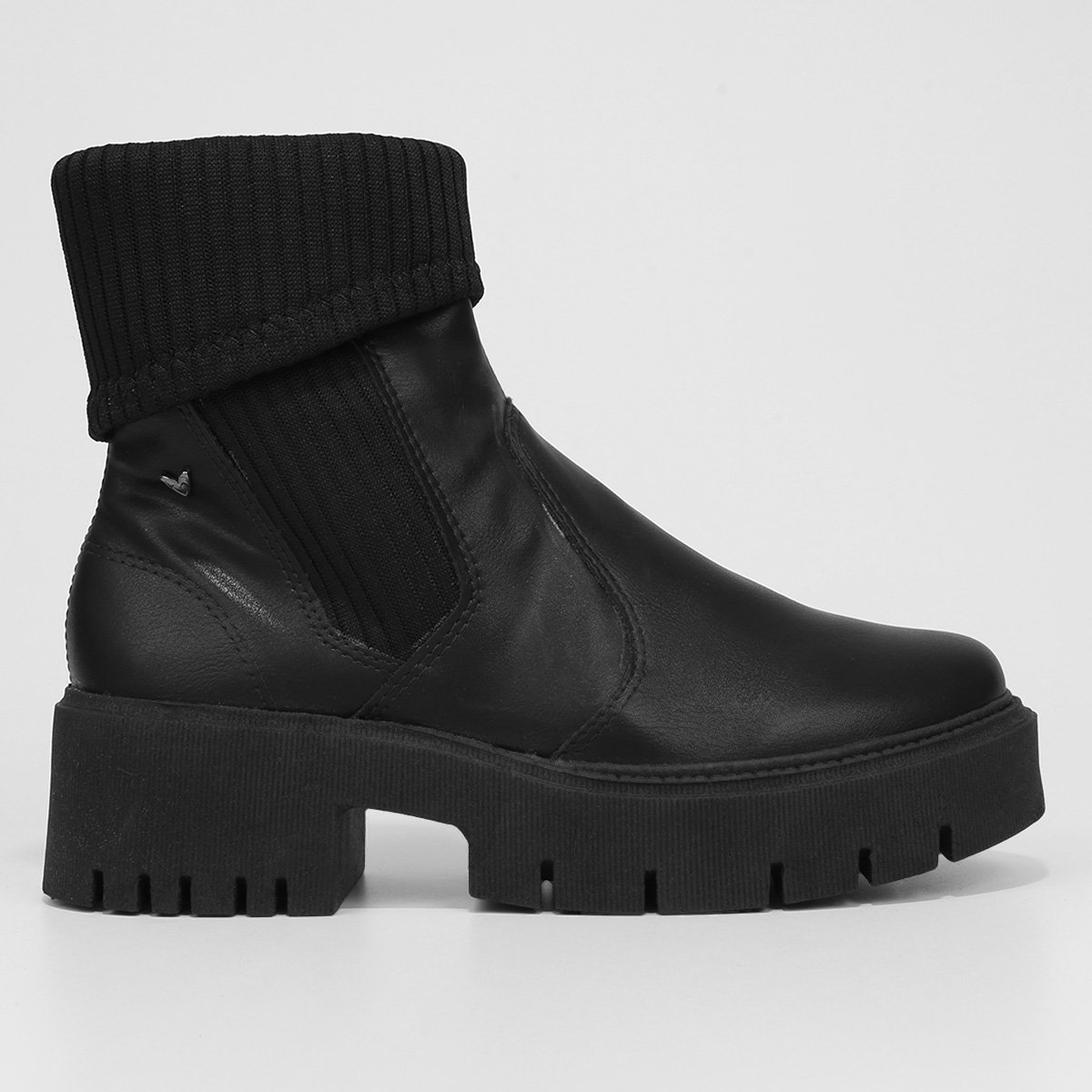 Bota Chelsea Mississipi Tratorada Tecido Feminina - Preto Menor preço em Bota Chelsea Mississipi Tratorada Tecido Feminina - Preto