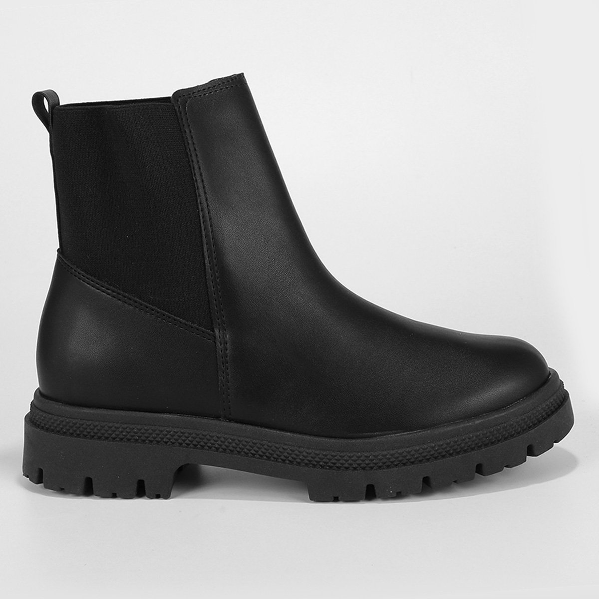 Moleca Cano Bota Moleca Tratorada BOTA MOLECA CANO BAIXO STRASS Preto