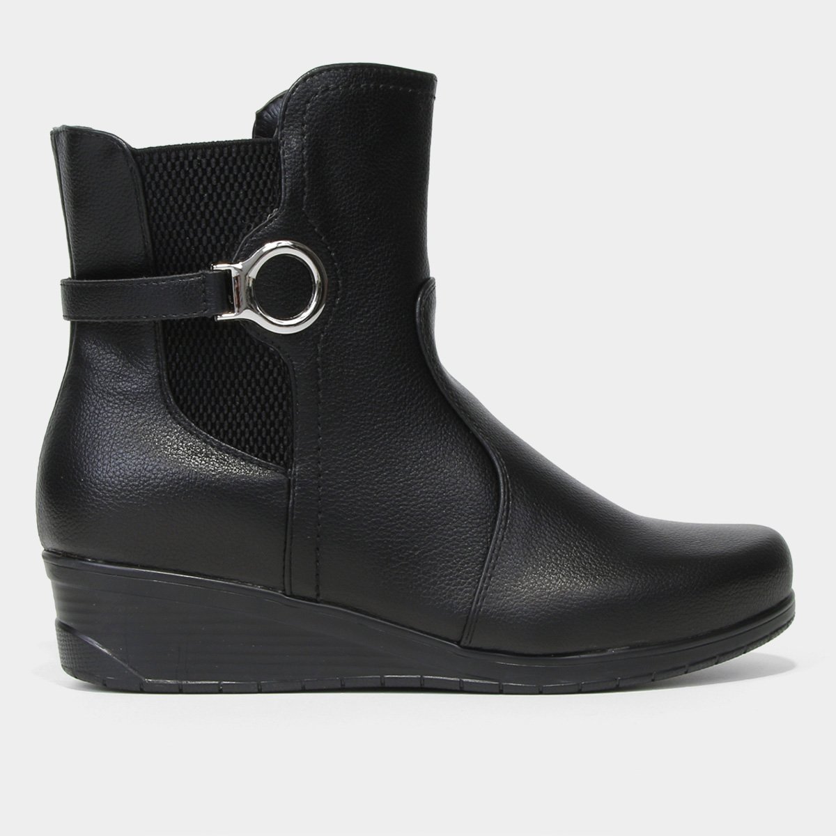 Bota Chelsea Mooncity Anabela Feminina - Preto é ruim? Bota Chelsea Mooncity Anabela Feminina - Preto é boa?