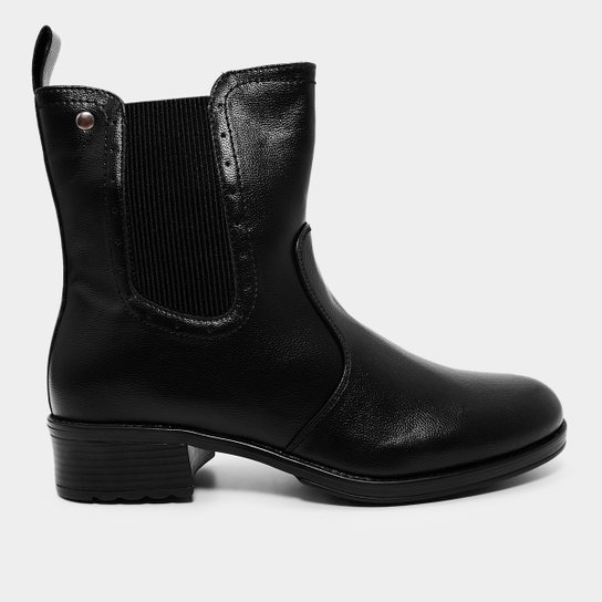 Bota Chelsea Mooncity Cano Curto Feminina
