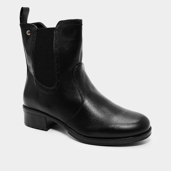 Bota Chelsea Mooncity Cano Curto Feminina