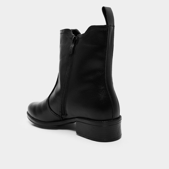 Bota Chelsea Mooncity Cano Curto Feminina
