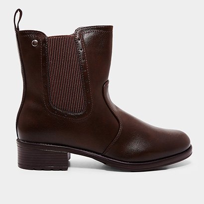 Bota Chelsea Mooncity Cano Curto Feminina - Feminino