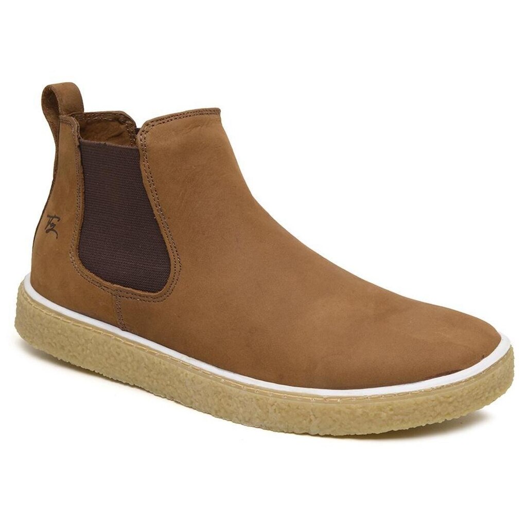 Bota Chelsea Urbana Casual Masculina Couro Solado Reforçado