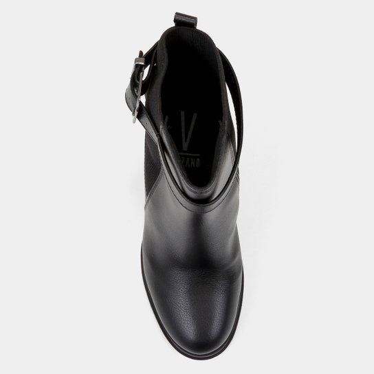 Bota Chelsea Vizzano Salto Alto Fivela Feminina