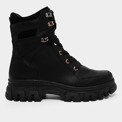 Bota Conturno Mooncity Tratorada Feminina - Feminino
