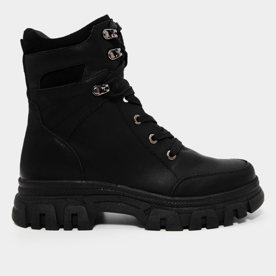 Bota Conturno Mooncity Tratorada Feminina