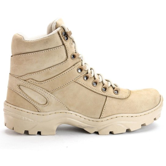 Bota Cotuno Militar Cano Curto Couro Legitimo Adventure