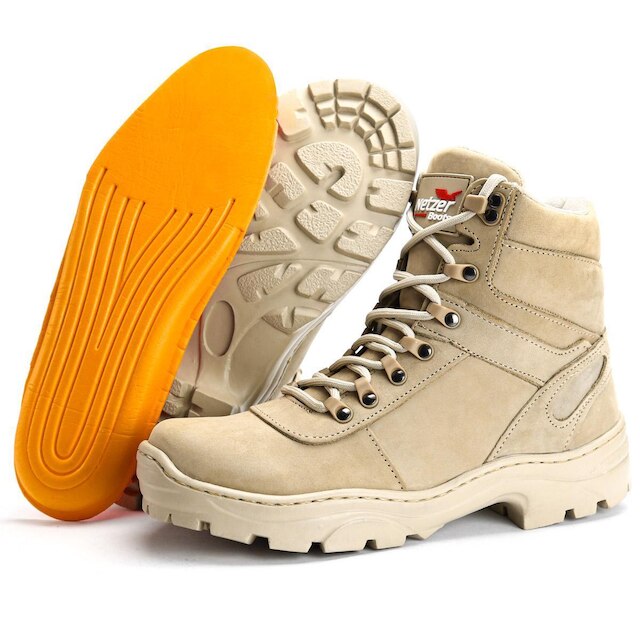 Bota Cotuno Militar Cano Curto Couro Legitimo Adventure